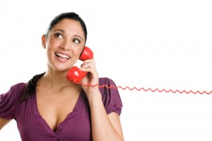 Woman on phone Phone and woman smiling