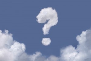 question mark cloud question mark
